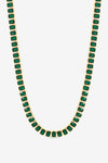 Jon Richard Gold Plated Emerald Bezel Allway Necklace