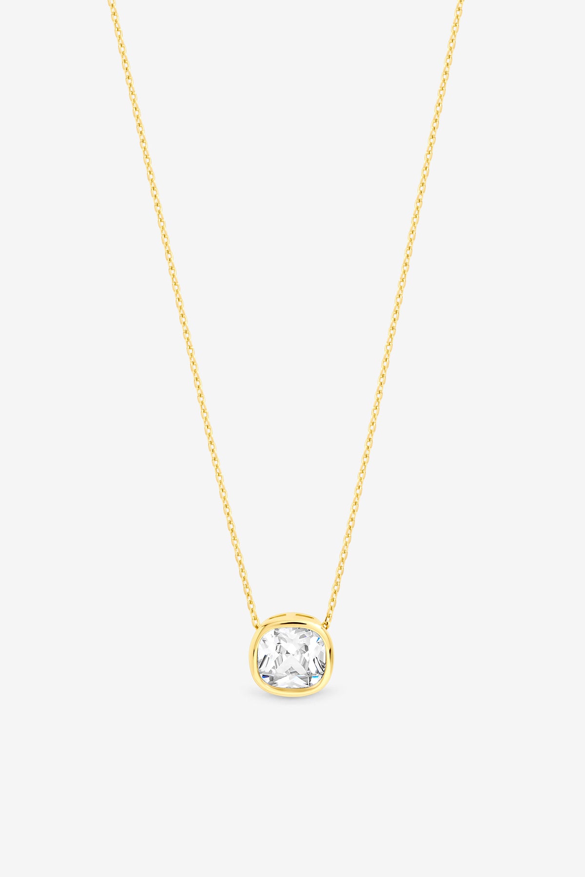 Jon Richard Gold Plated Crystal Bezel Pendant