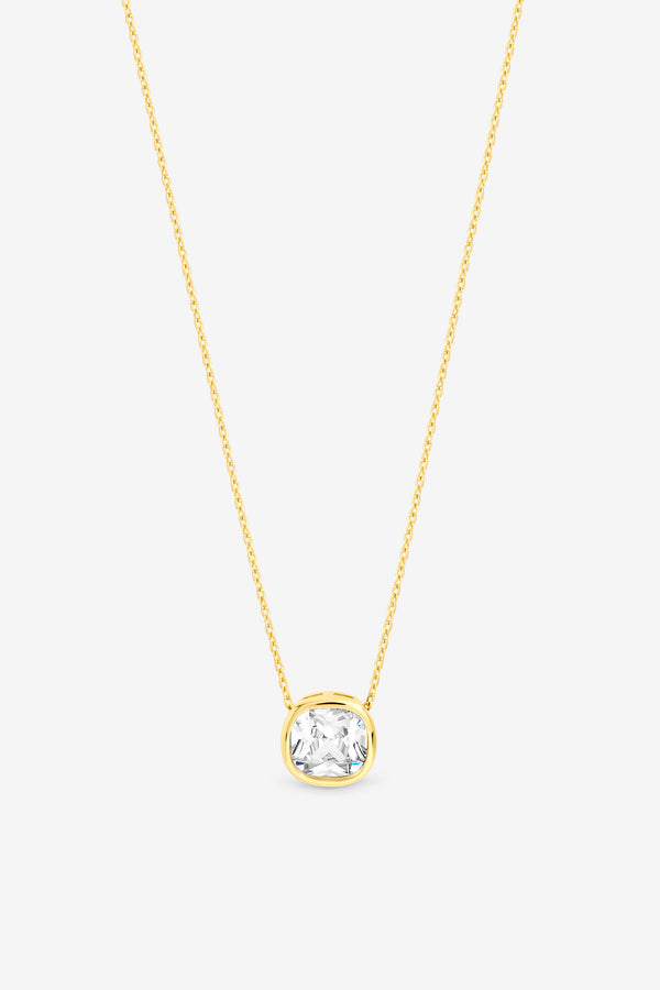 Jon Richard Gold Plated Crystal Bezel Pendant