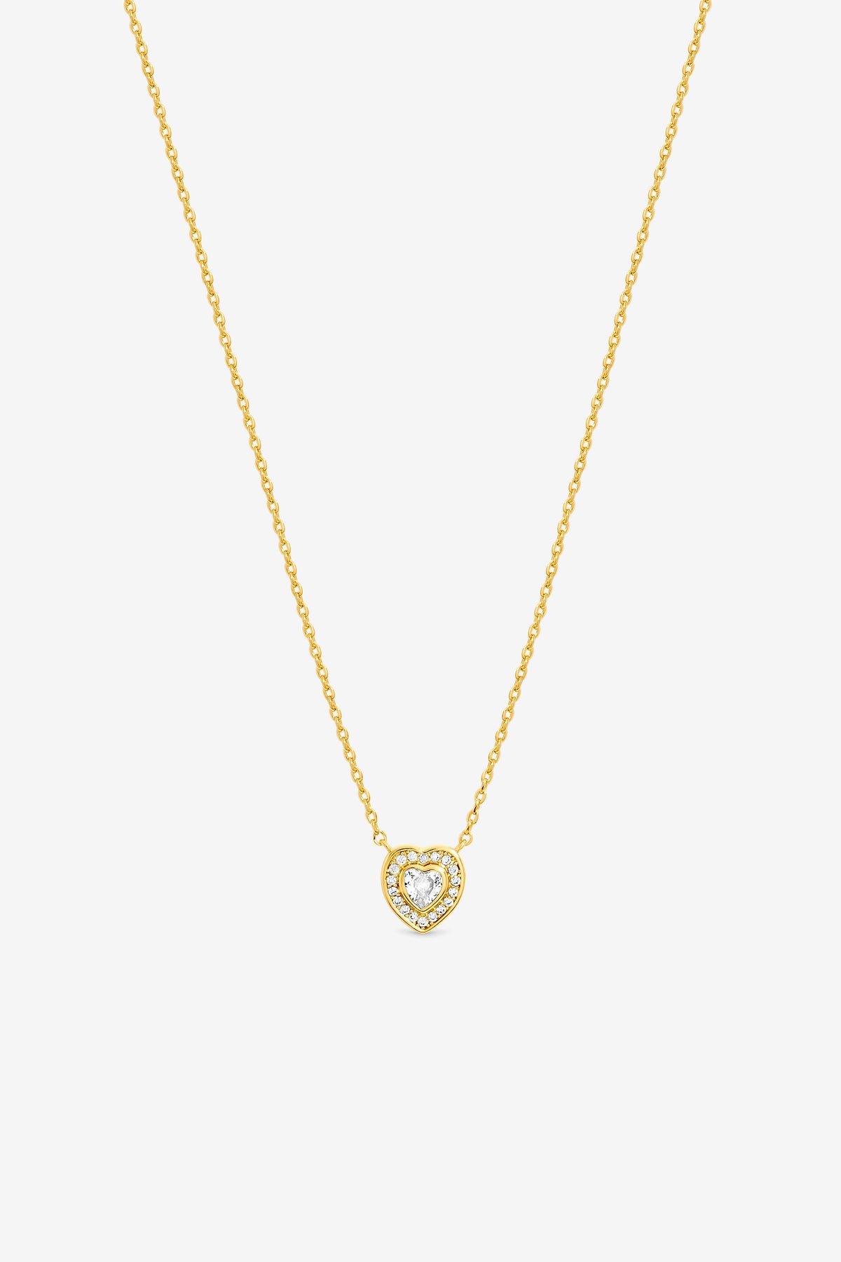 Jon Richard Gold Plated Mini Crystal Heart Pendant