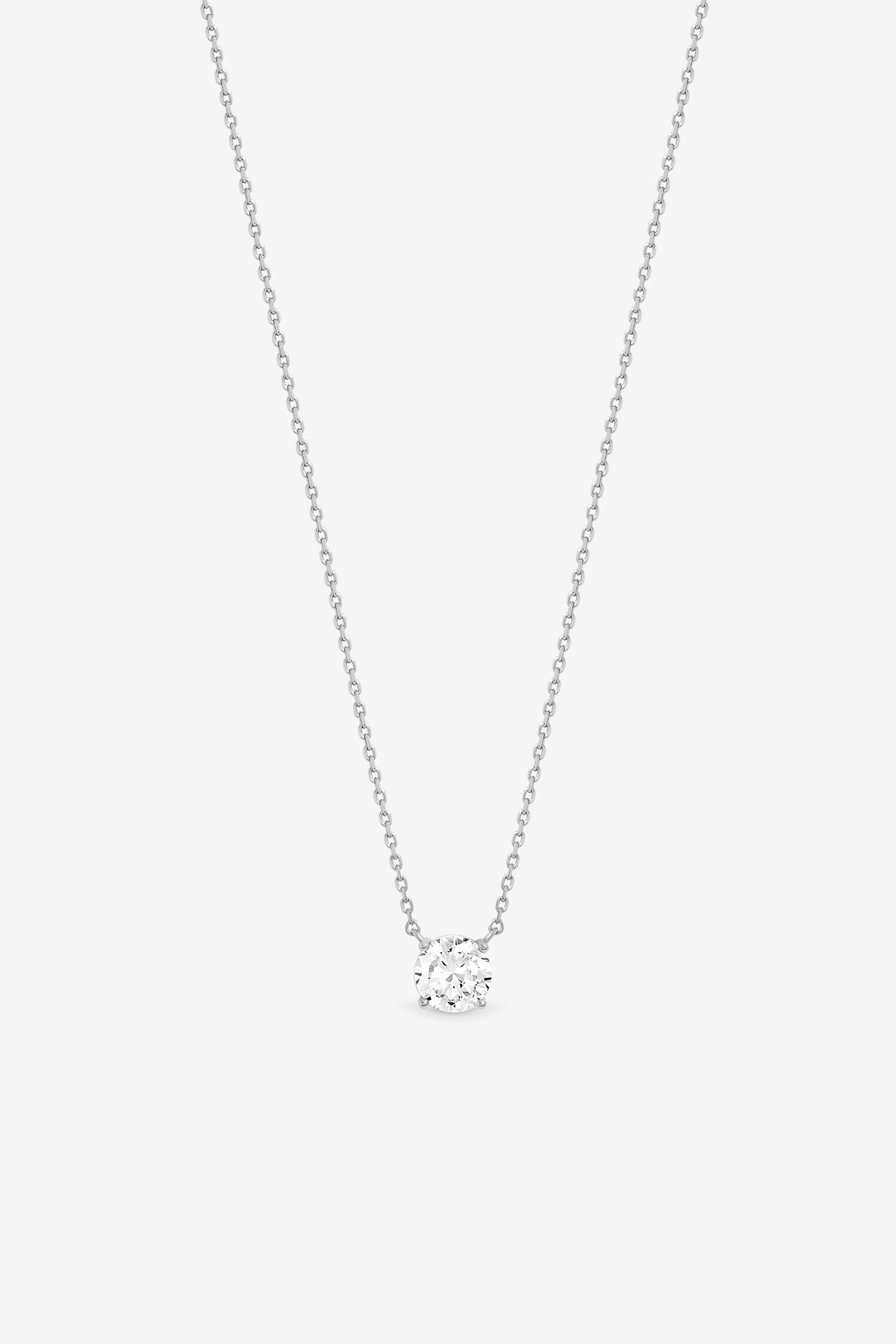 Jon Richard Rhodium Plated Crystal Pendant