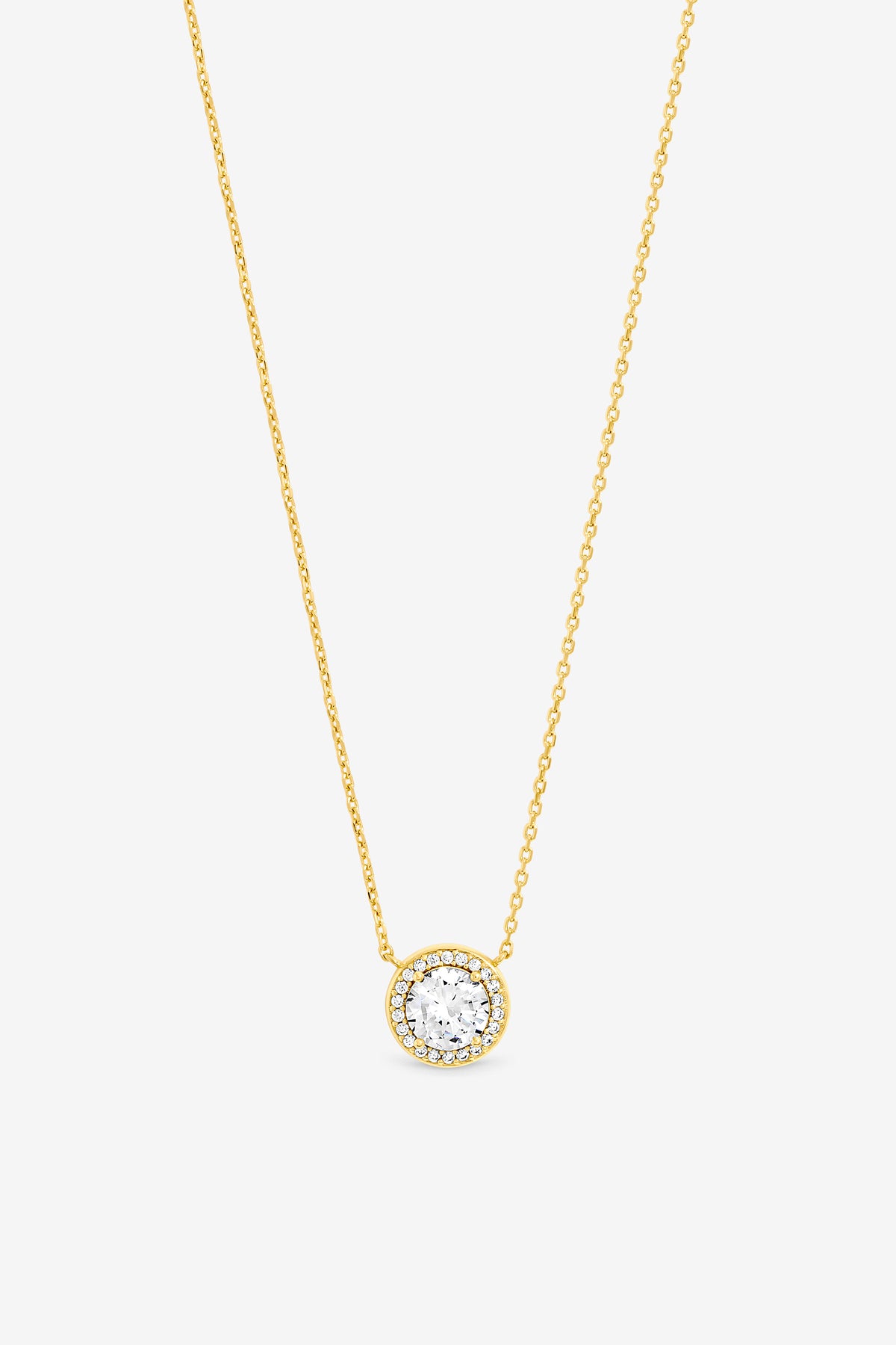 Jon Richard Gold Plated Crystal Halo Pendant