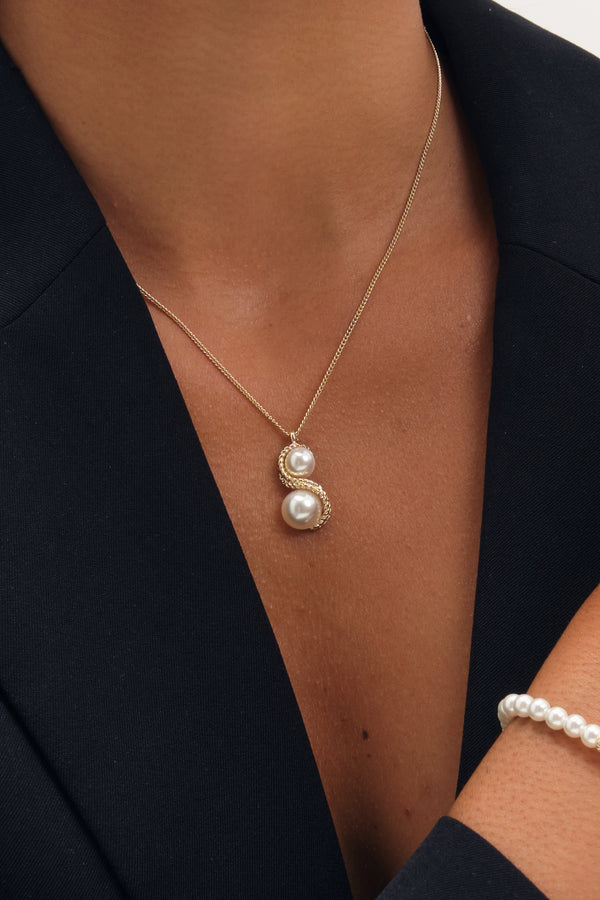 Jon Richard Gold Plated Pearl And Infinity Trio Set - Gift Box