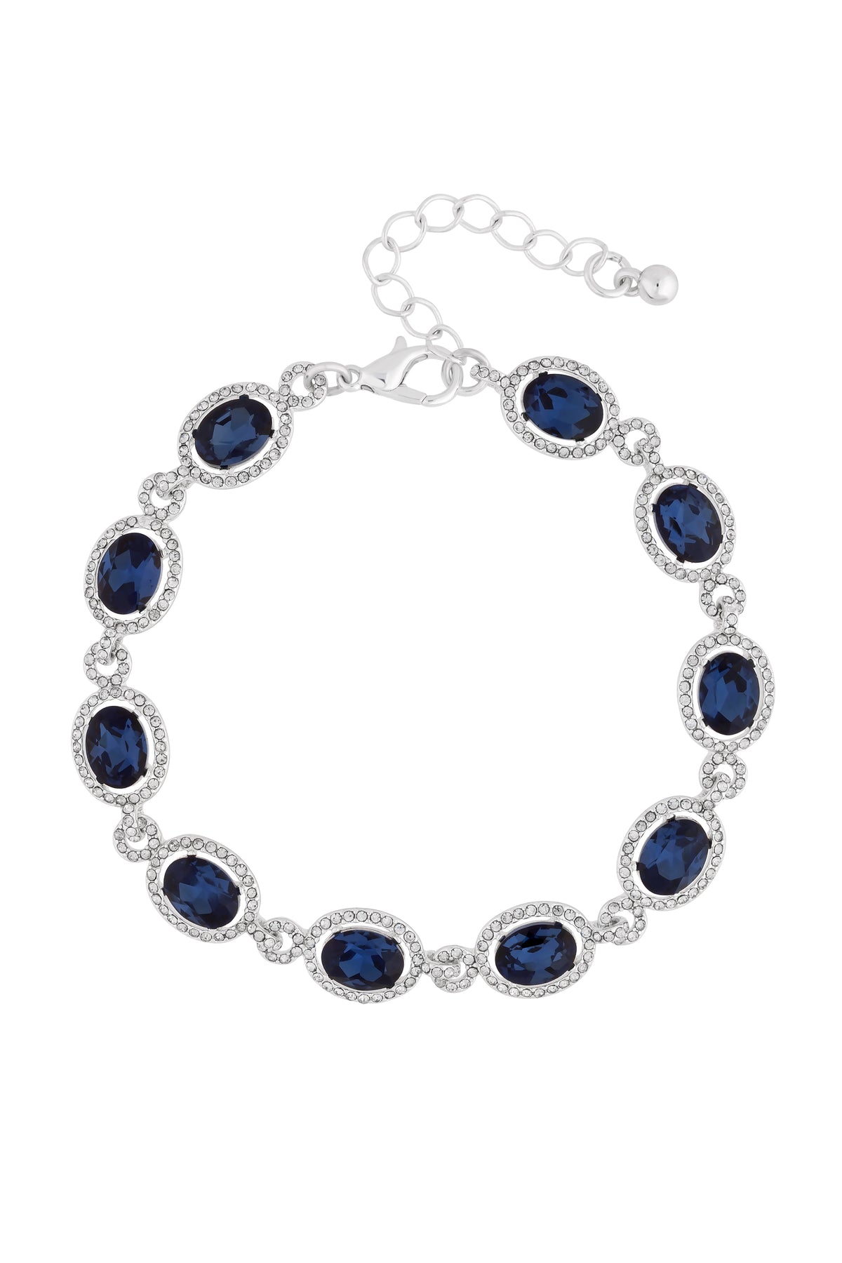JON RICHARD SILVER PLATE BLUE HALO BRACELET
