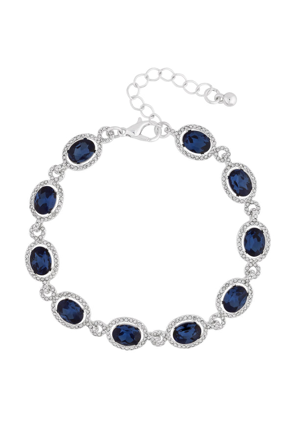 JON RICHARD SILVER PLATE BLUE HALO BRACELET