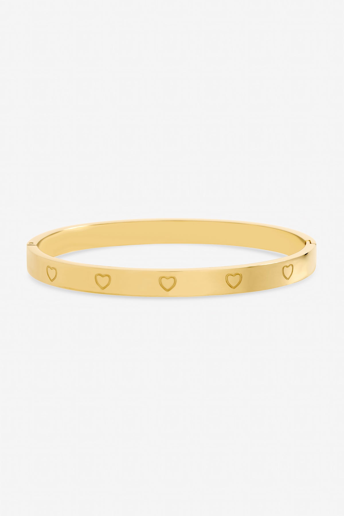 Jon Richard Gold Plated Waterproof Heart Bangle