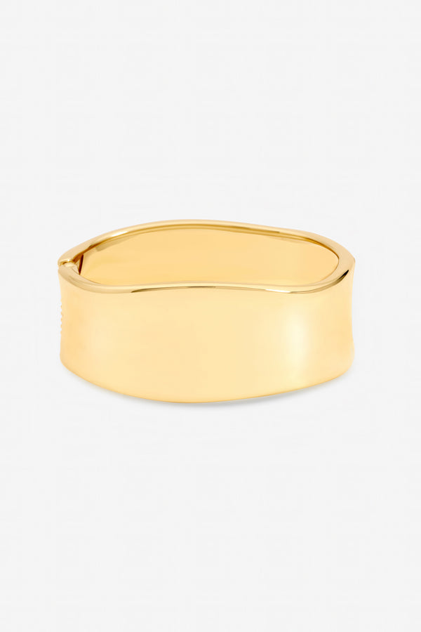 Jon Richard Gold Plated Large Curve Cuff