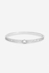 Jon Richard Silver Plated Crystal and Pave Stone Bangle