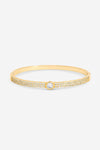 Jon Richard Gold Plated Crystal and Pave Stone Bangle