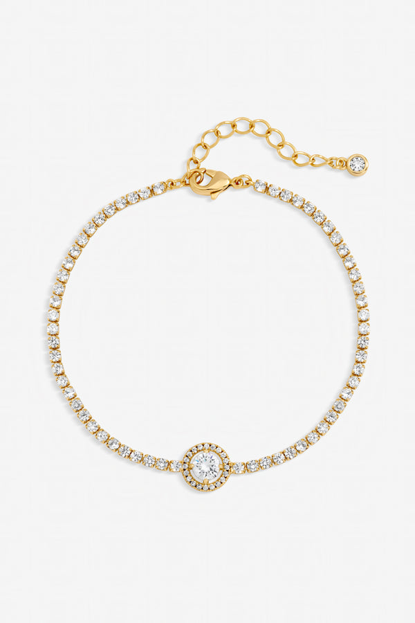 Jon Richard Gold Plated and Crystal Stone Bracelet