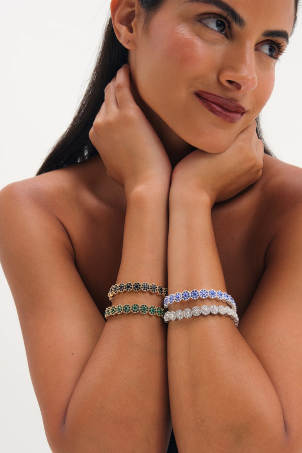 Jon Richard Gold Plated And Jet Stretch Bracelet