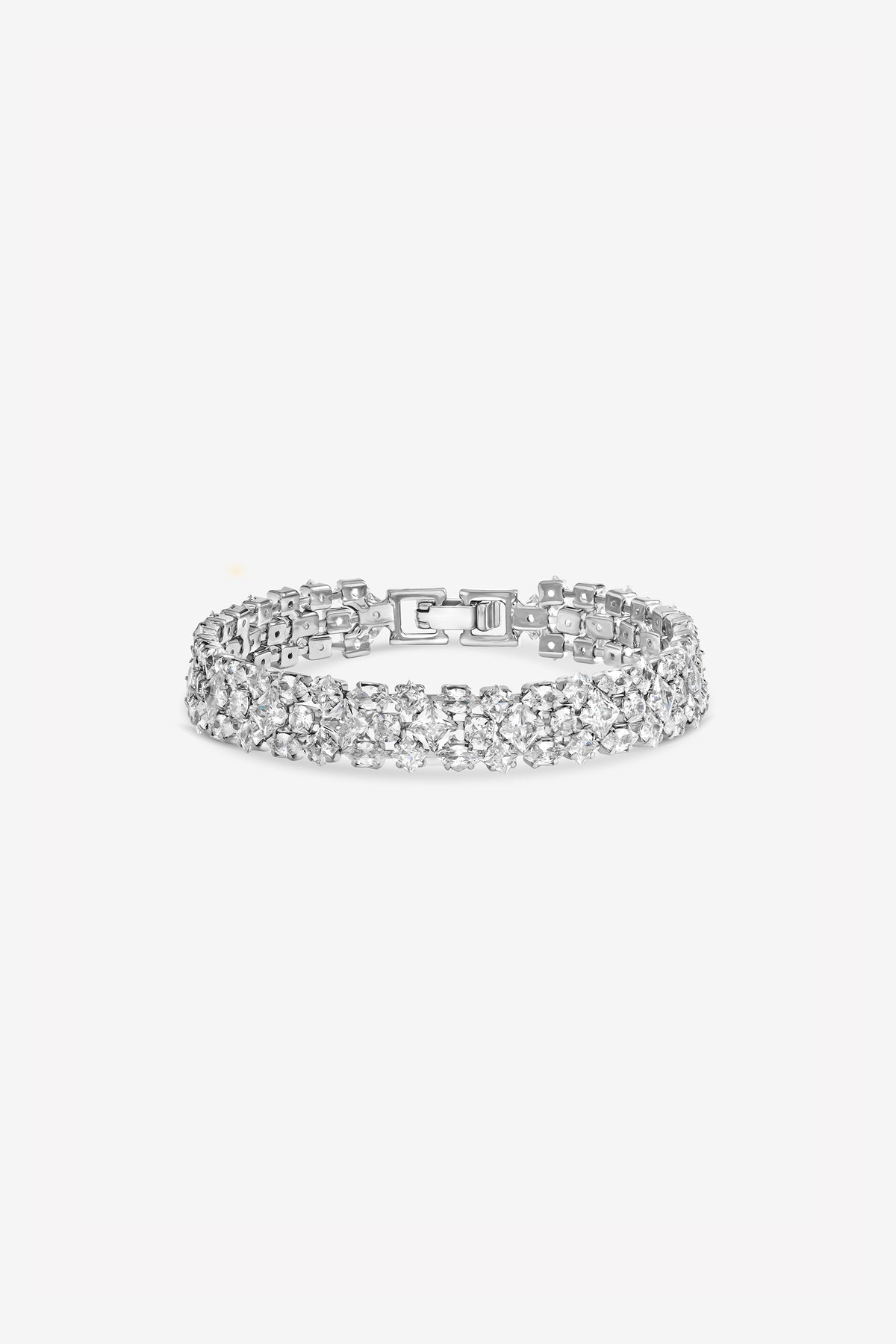JON RICHARD CUBIC  ZIRCONIA MIXED STONE BRACELET