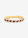 Jon Richard Gold Plated And Ruby Navette Stretch Bracelet