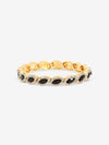 Jon Richard Gold Plated And Jet Navette Stretch Bracelet