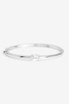 Jon Richard Silver Plated And Cubic Zirconia Polished Bangle