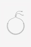 JON RICHARD SILVER PLATE PAVE TOGGLE BRACELET