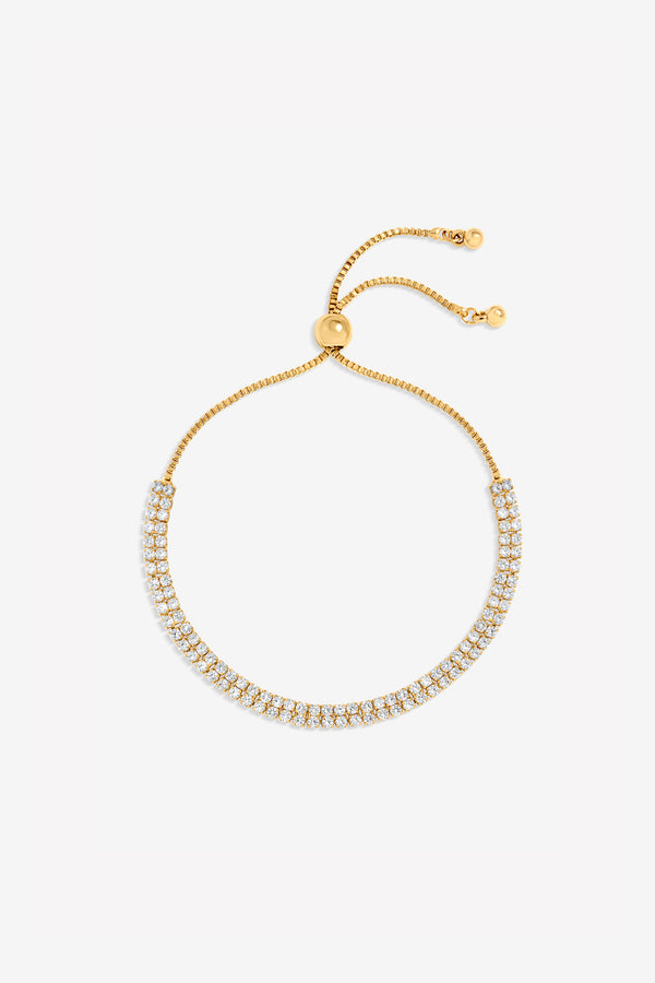 JON RICHARD GOLD PLATE PAVE TOGGLE BRACELET