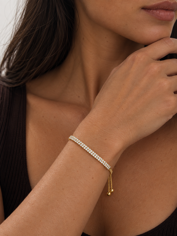 Jon Richard Gold Plated Pave Toggle Bracelet