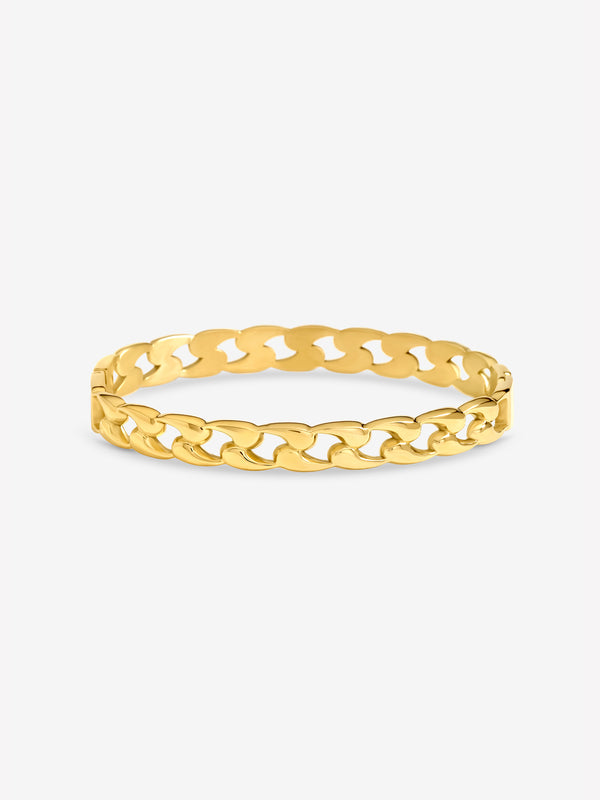 Jon Richard Gold Plated Chain Stainless Steel Waterproof Bangle