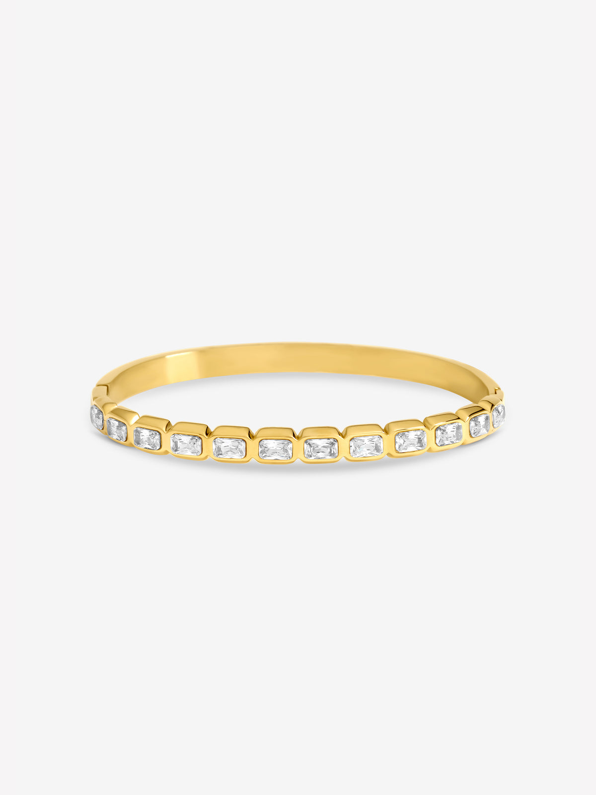 Jon Richard Gold Plated Crystal Stone Stainless Steel Waterproof Bangle