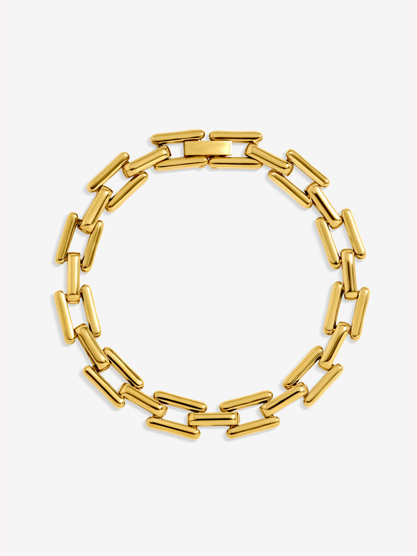 Jon Richard Gold Plated Link Stainless Steel Waterproof Bracelet