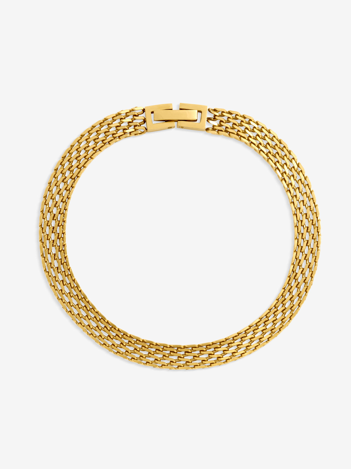 Jon Richard Gold Plated Mesh Chain Stainless Steel Waterproof Bracelet