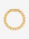 JON RICHARD GOLD PLATE KISS LINK BRACELET