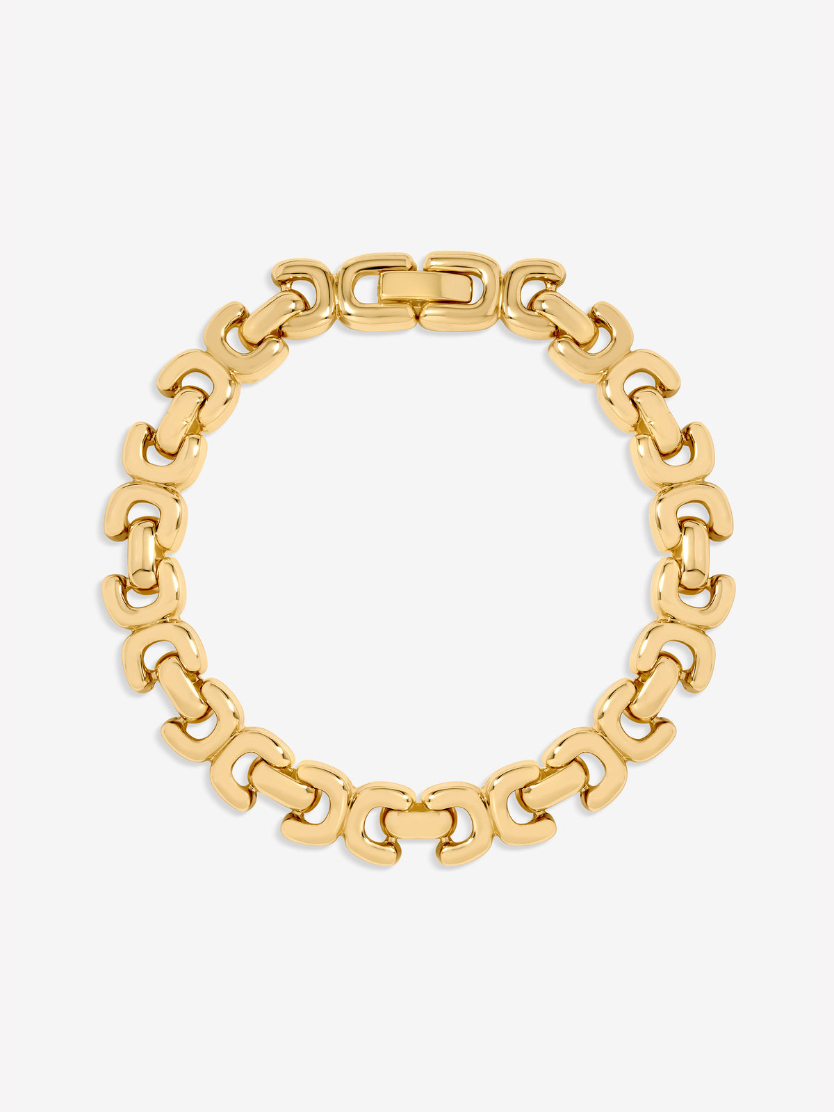 JON RICHARD GOLD PLATE KISS LINK BRACELET