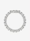 JON RICHARD SILEVR PLATE KISS LINK BRACELET