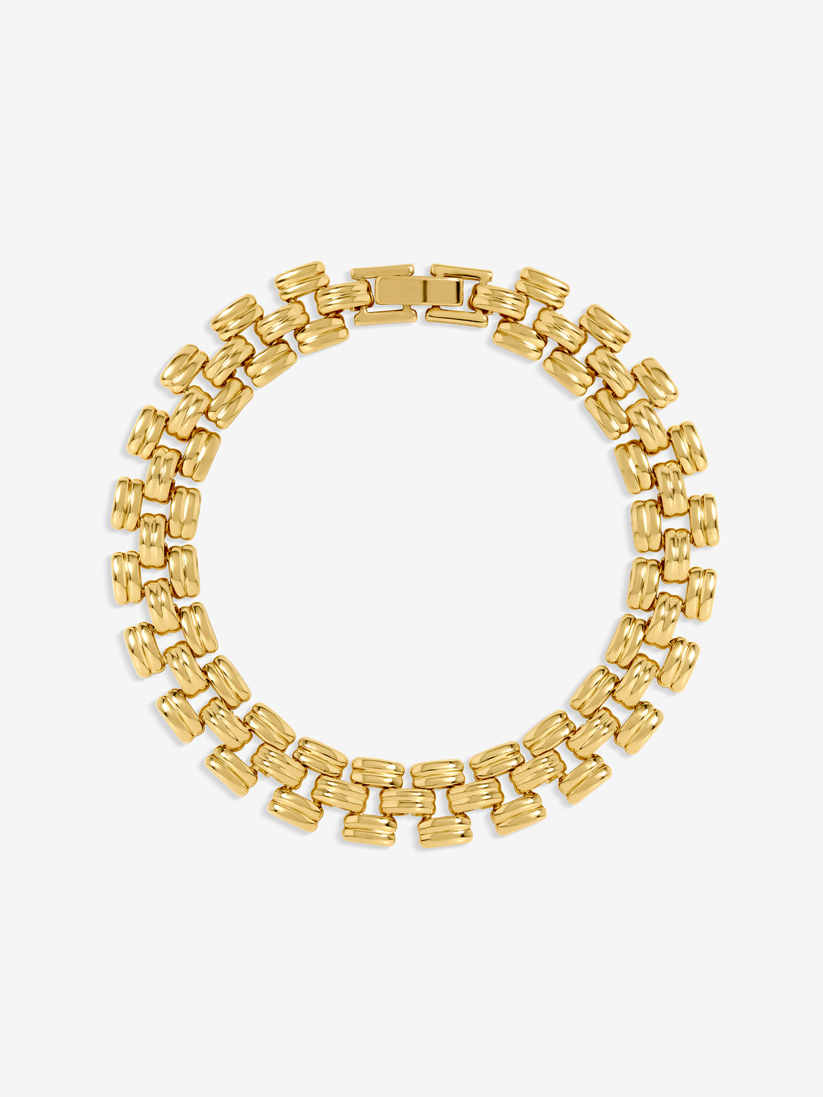 Gold Plated Gate Chain Bracelet
