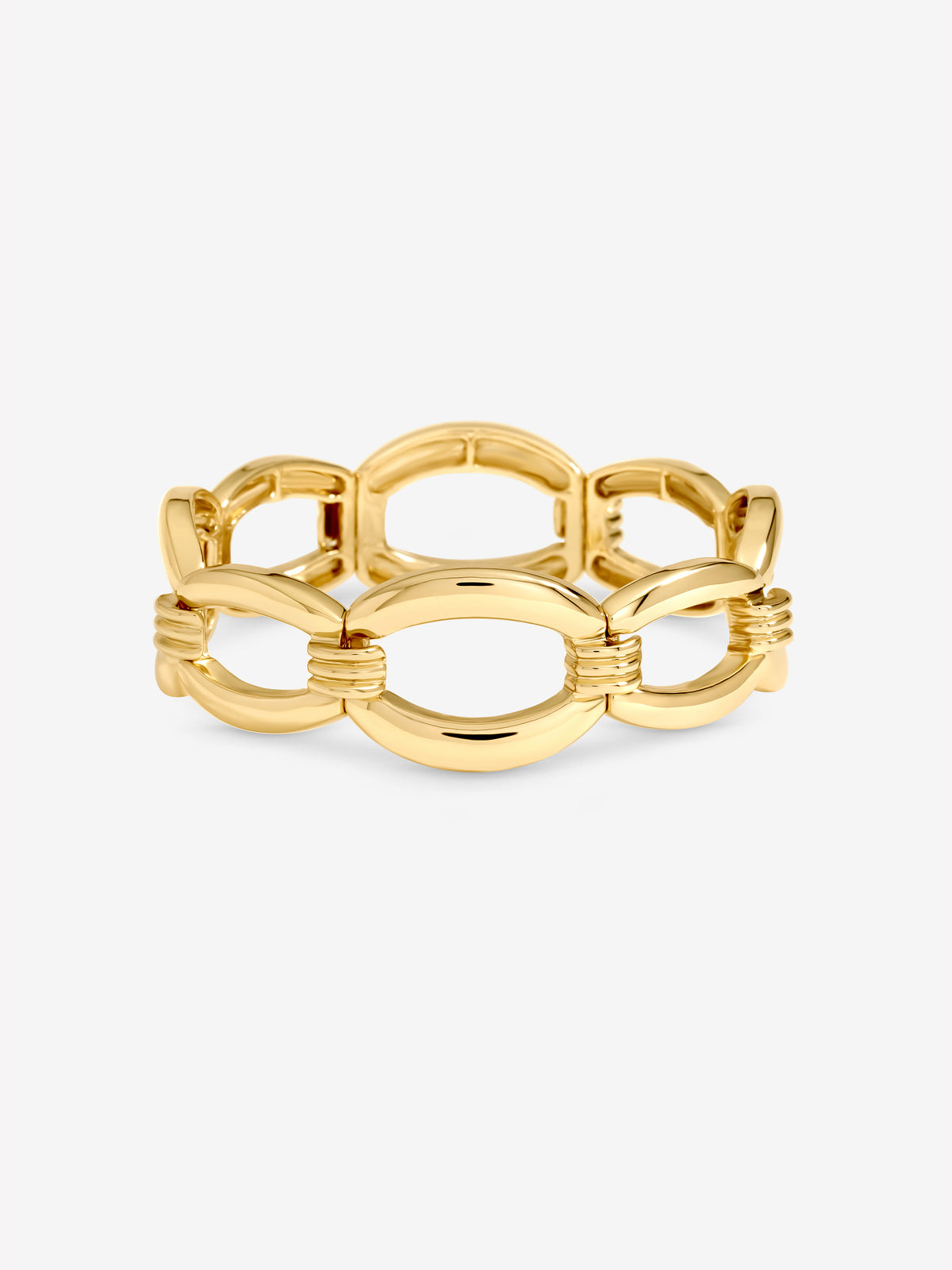 JON RICHARD GOLD PLATE CHAIN STRETCH BRACELET
