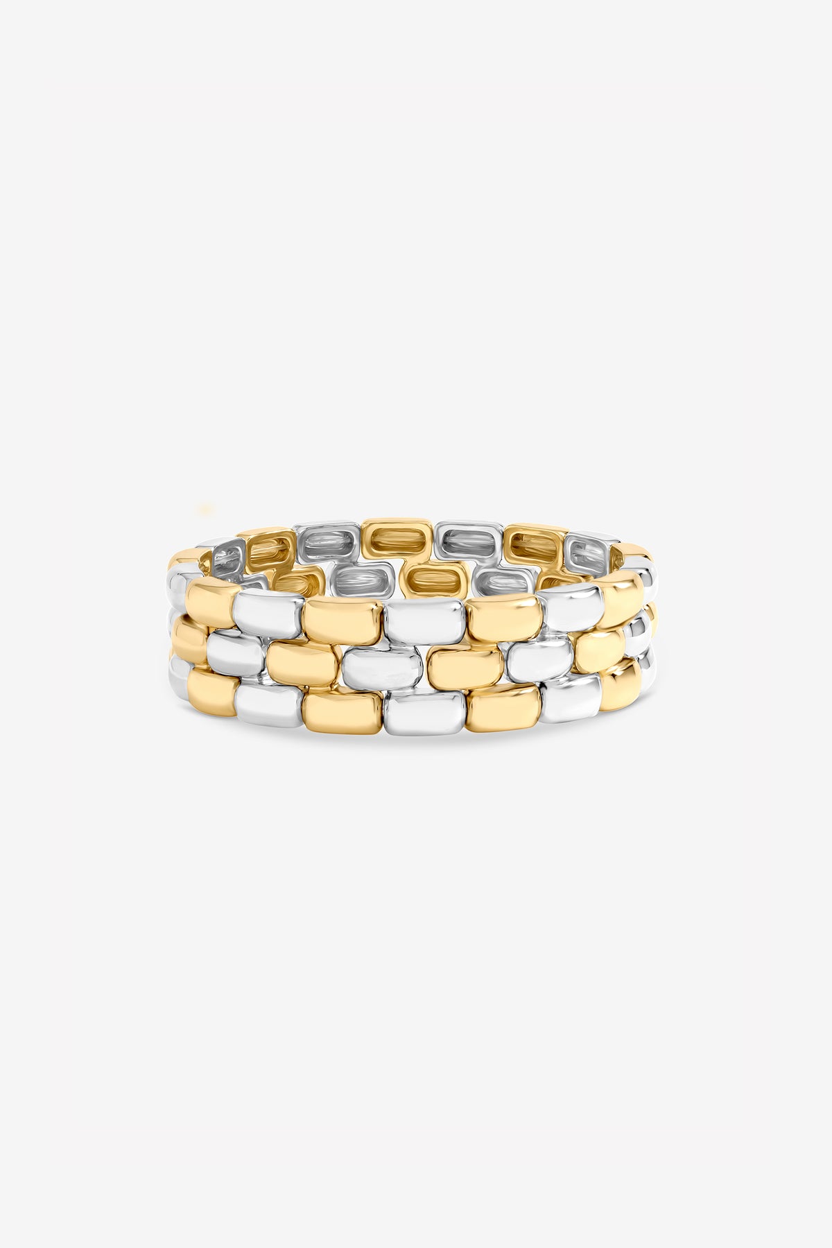 JON RICHARD TWO TONE STRETCH BRACELET