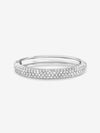 Jon Richard Rhodium Plated Pave Bangle