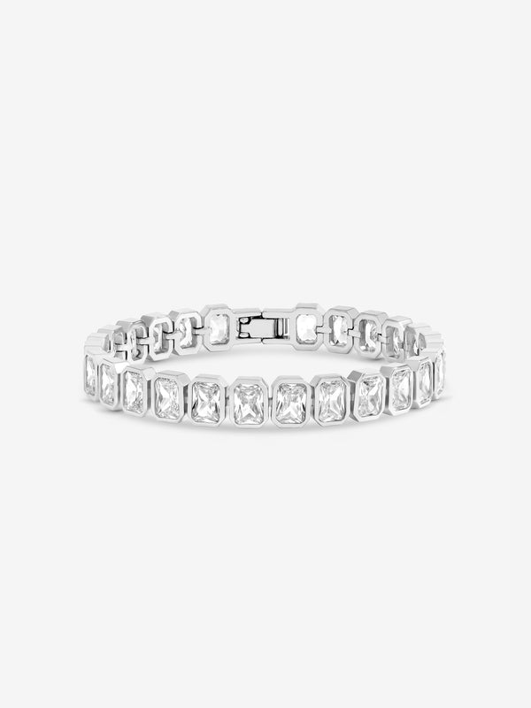 Jon Richard Rhodium Plated Crystal Bracelet