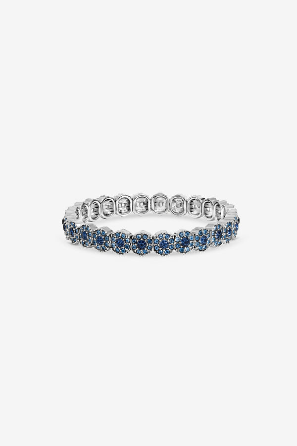 Jon Richard Silver Plated Sapphire Stretch Bracelet x