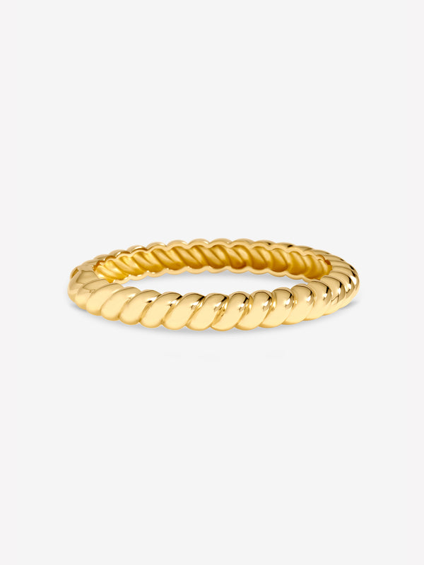 Jon Richard Gold Plated Ridge Bangle