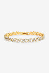 Jon Richard Gold Plated Crystal Fine Multi Stone Bracelet