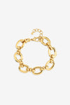JON RICHARD GOLD PLATE OPEN LINK BRACELET