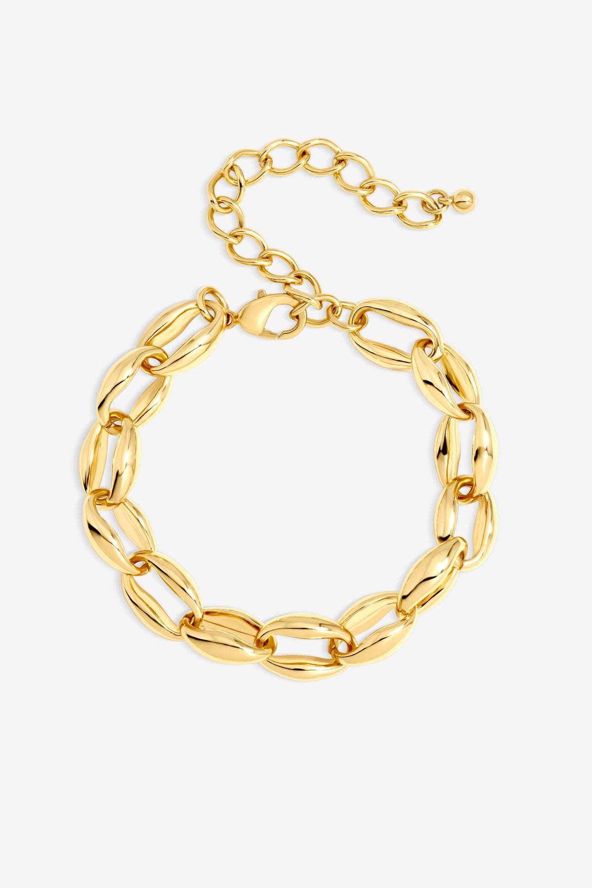 Jon Richard Gold Plated And Oval Link Bracelet