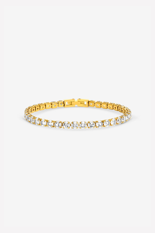 Jon Richard Gold Plated 4mm Tennis Waterproof Bracelet