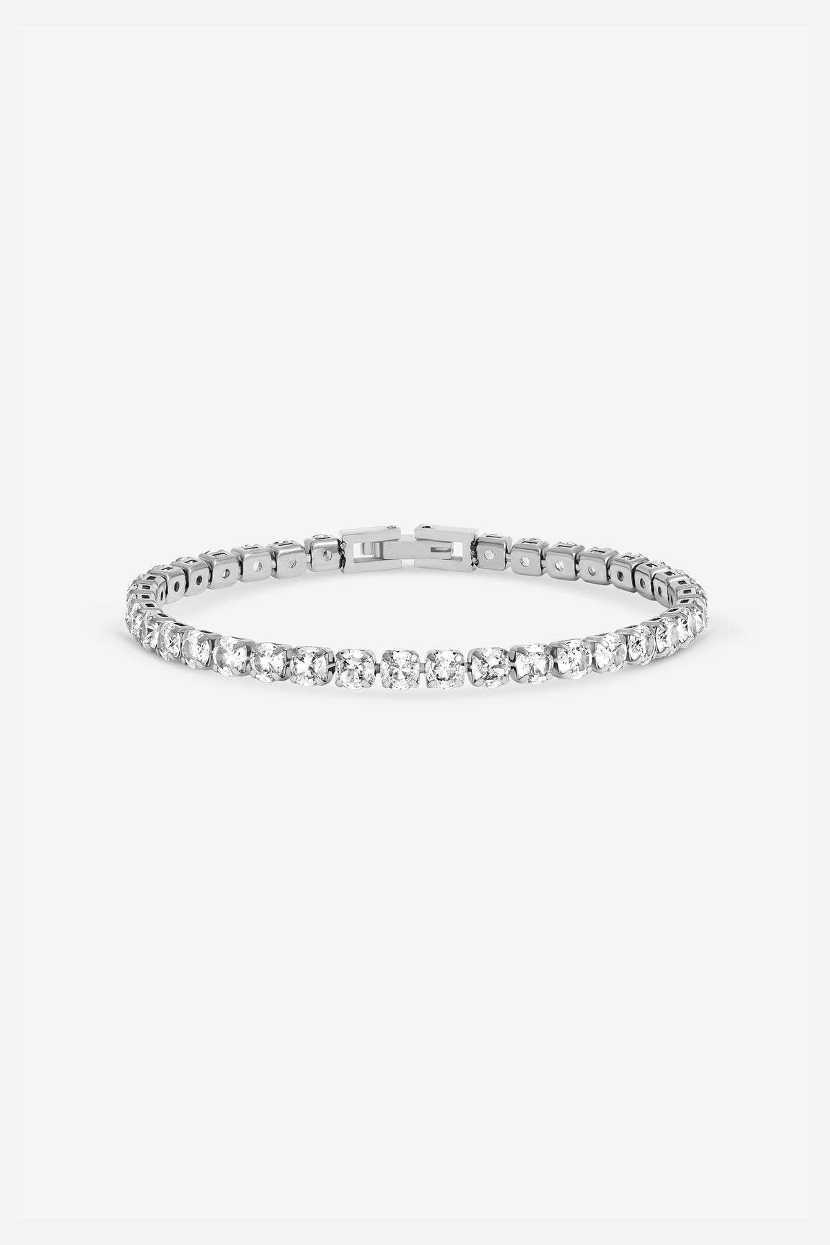 Jon Richard Silver Plated 4mm Tennis Waterproof Bracelet