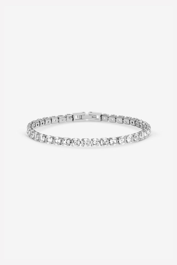 Jon Richard Silver Plated 4mm Tennis Waterproof Bracelet
