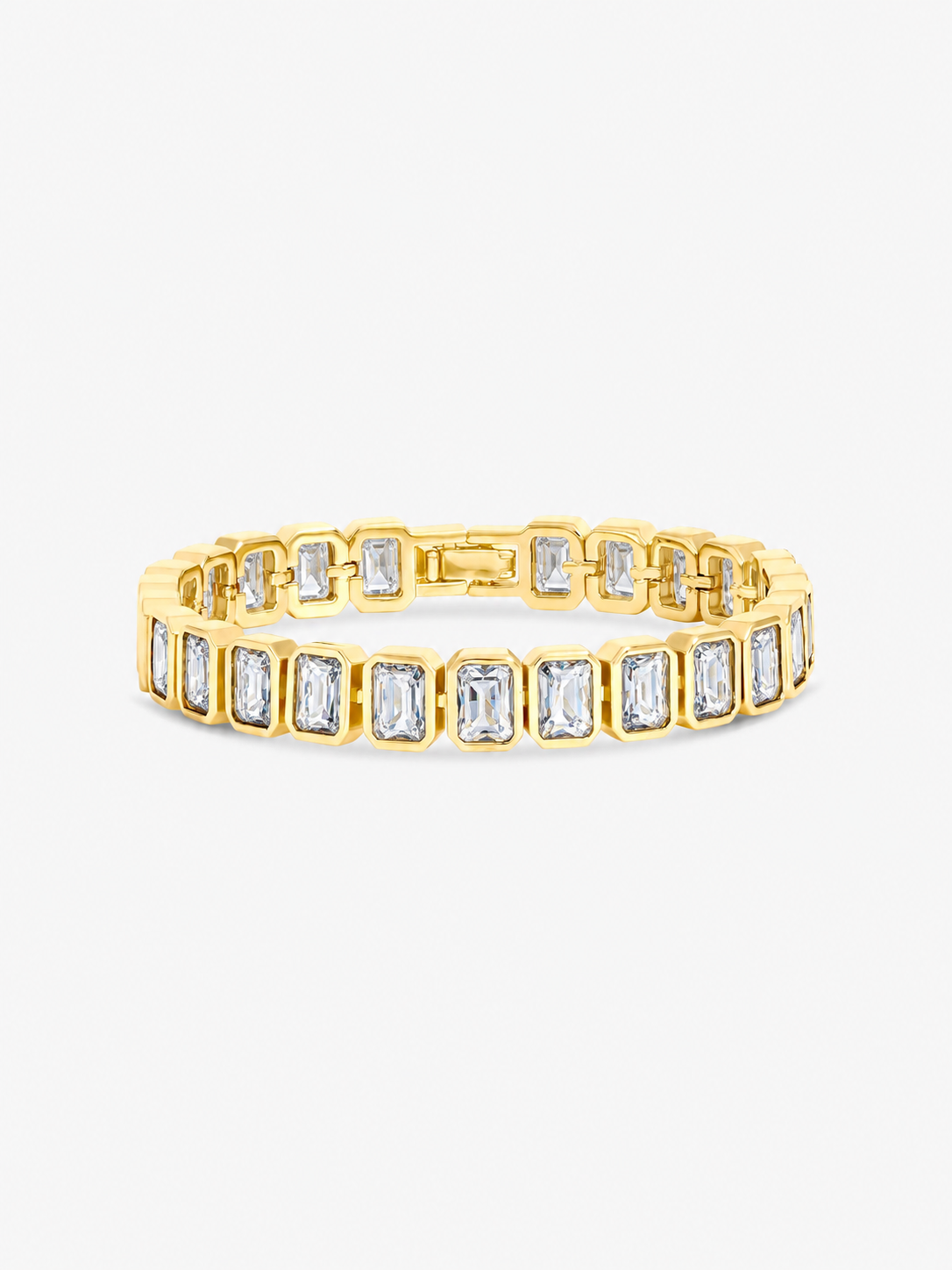 Jon Richard Gold Plated Crystal Bezel Bracelet