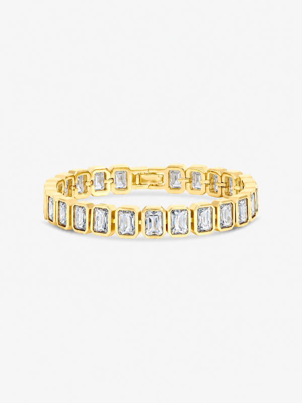 Jon Richard Gold Plated Crystal Bezel Bracelet