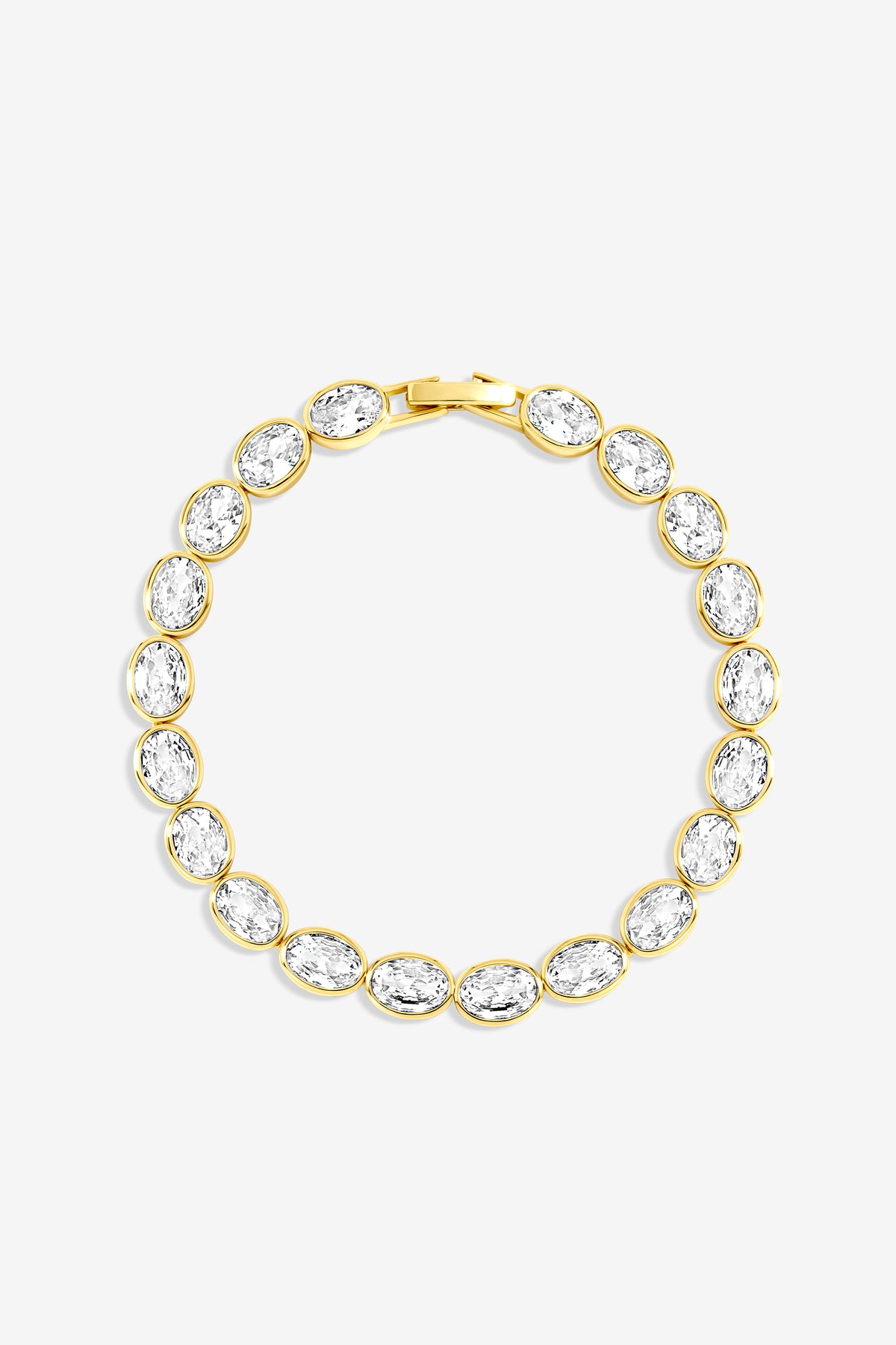 Jon Richard Gold Plated Oval Crystal Bracelet
