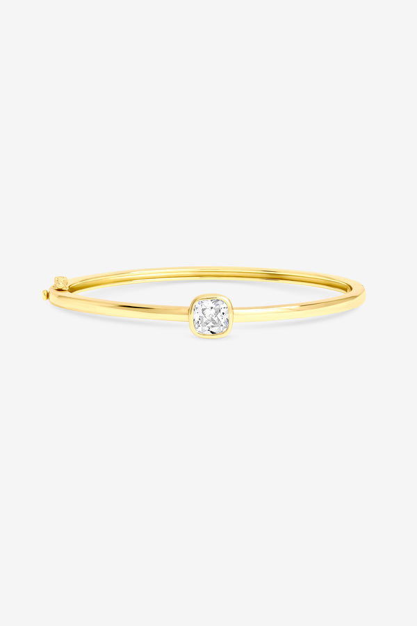 Jon Richard Gold Plated Crystal Bezel Bangle