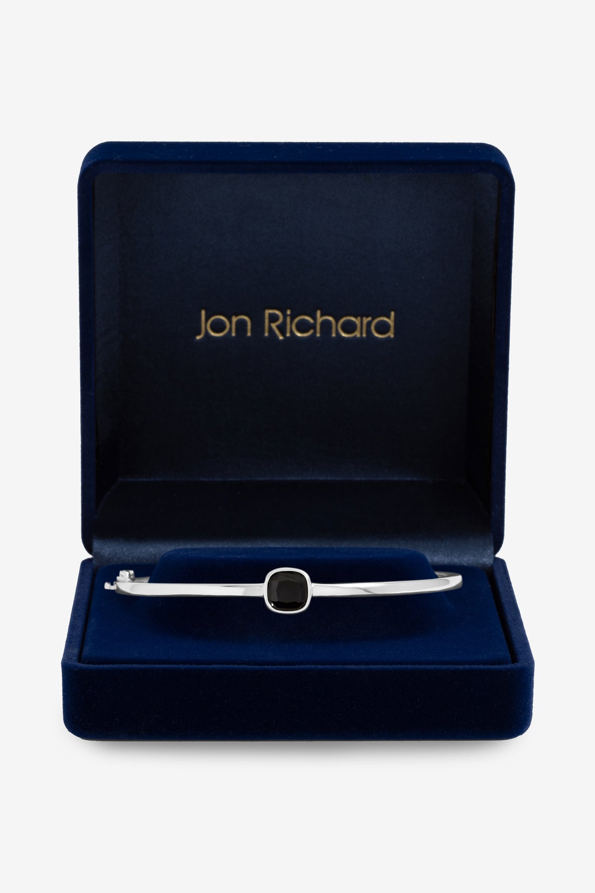 Jon Richard Silver Plated Sapphire Crystal Bezel Bangle