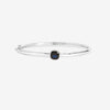 Jon Richard Silver Plated Sapphire Crystal Bezel Bangle