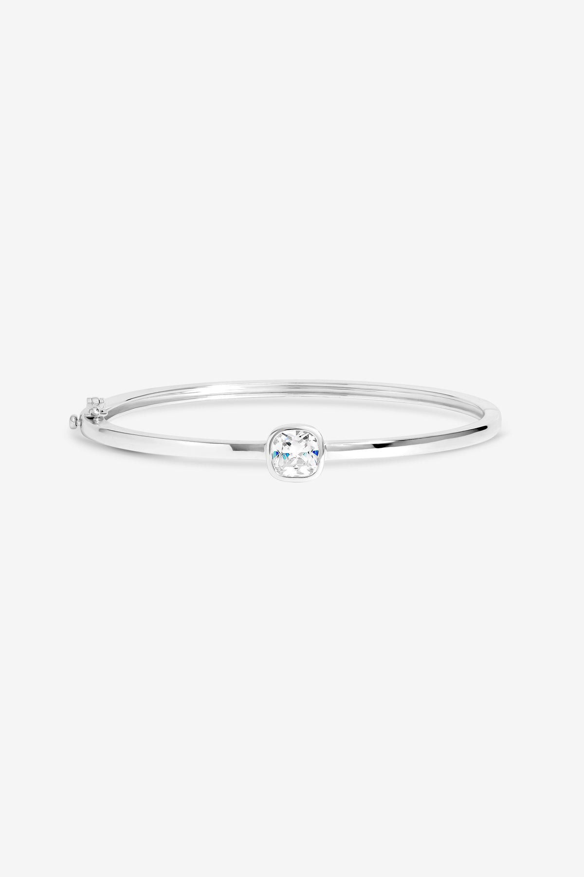 Jon Richard Silver Plated Crystal Bezel Bangle