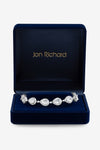 Jon Richard Silver Plated Crystal Pear Bracelet